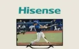 Hisense Android TV showing live sport